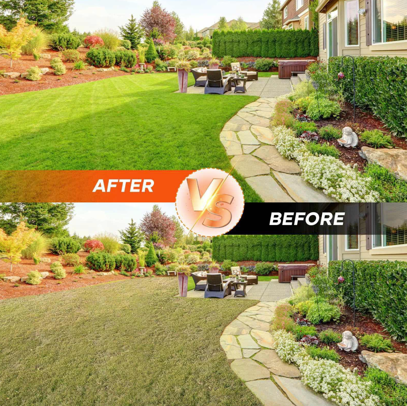 GARDENMATE - 2 In 1 Lawn Aerator