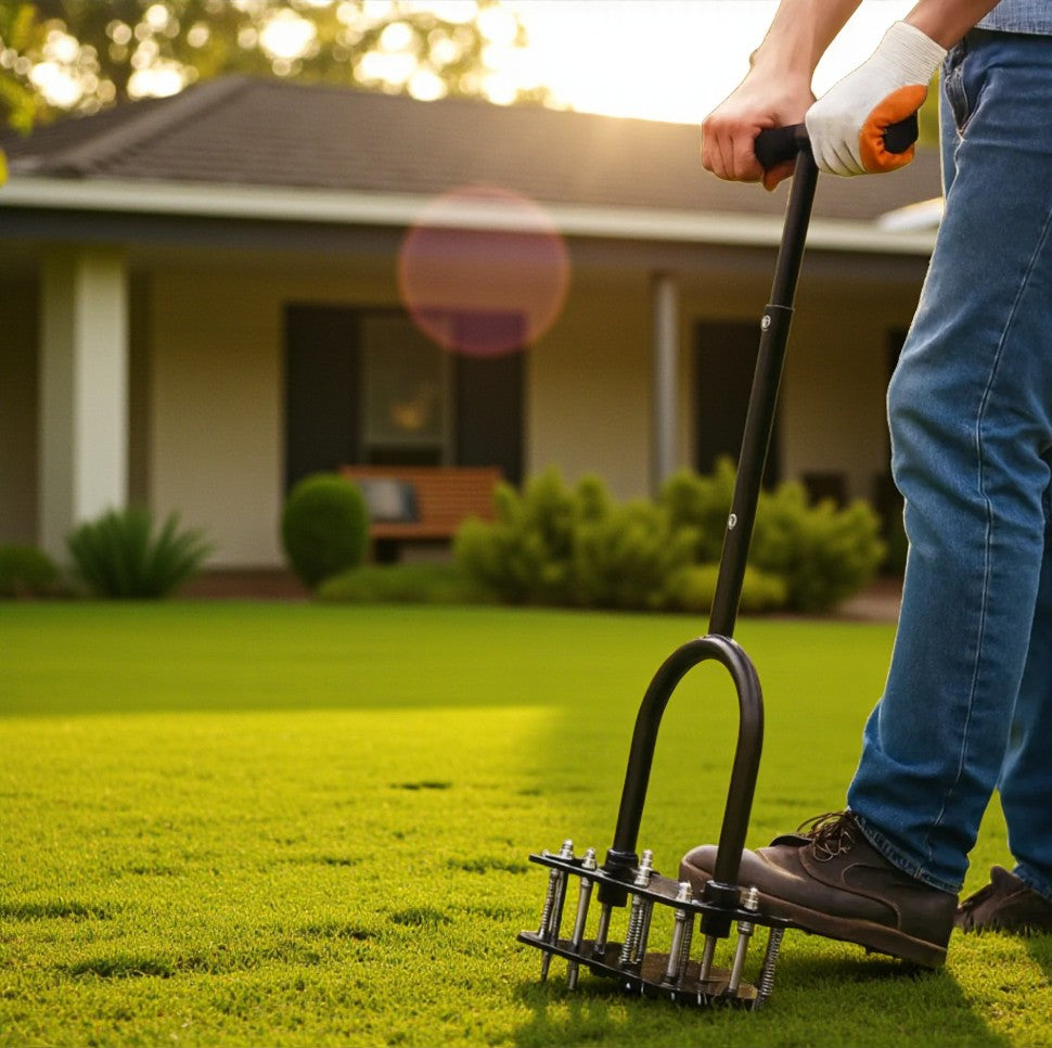 GARDENMATE - 2 In 1 Lawn Aerator