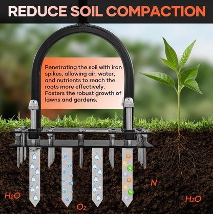 GARDENMATE - 2 In 1 Lawn Aerator